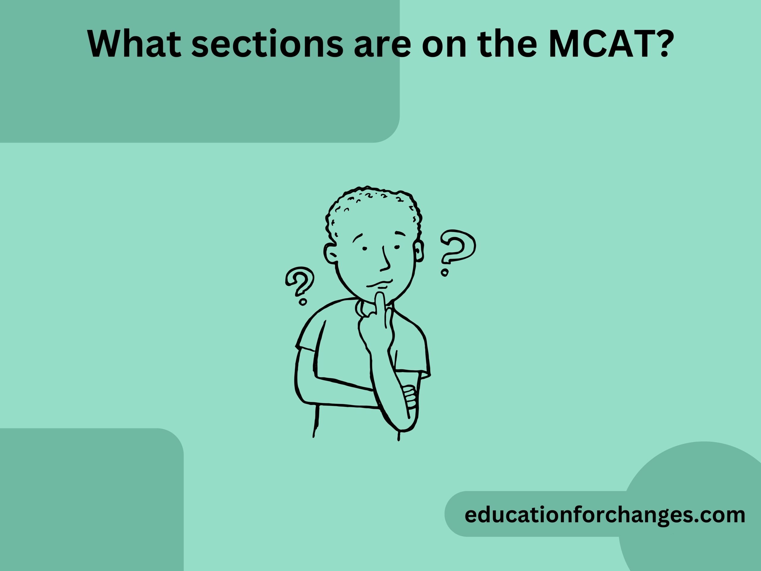 What sections are on the MCAT