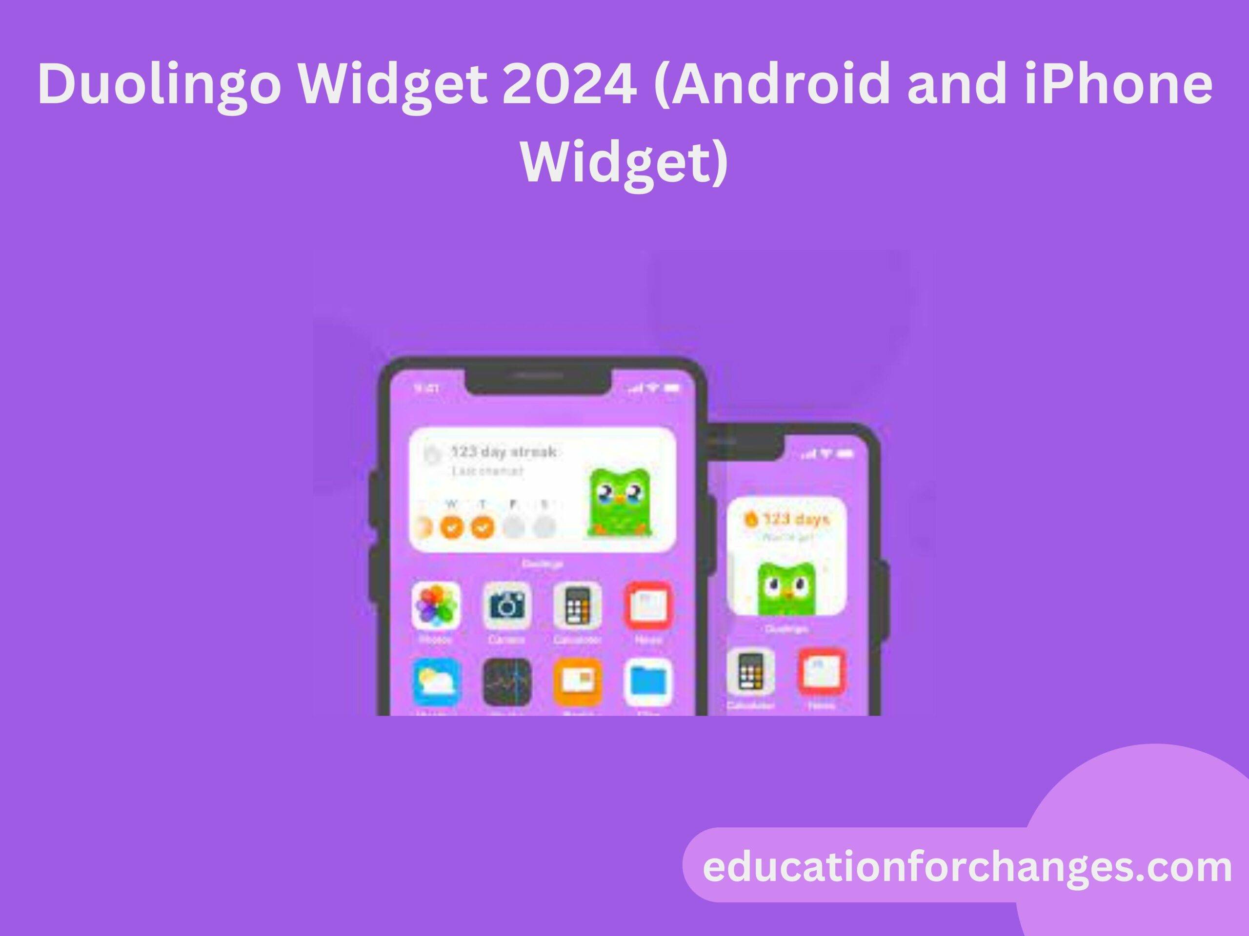 Duolingo Widget 2024 (Android and iPhone Widget)