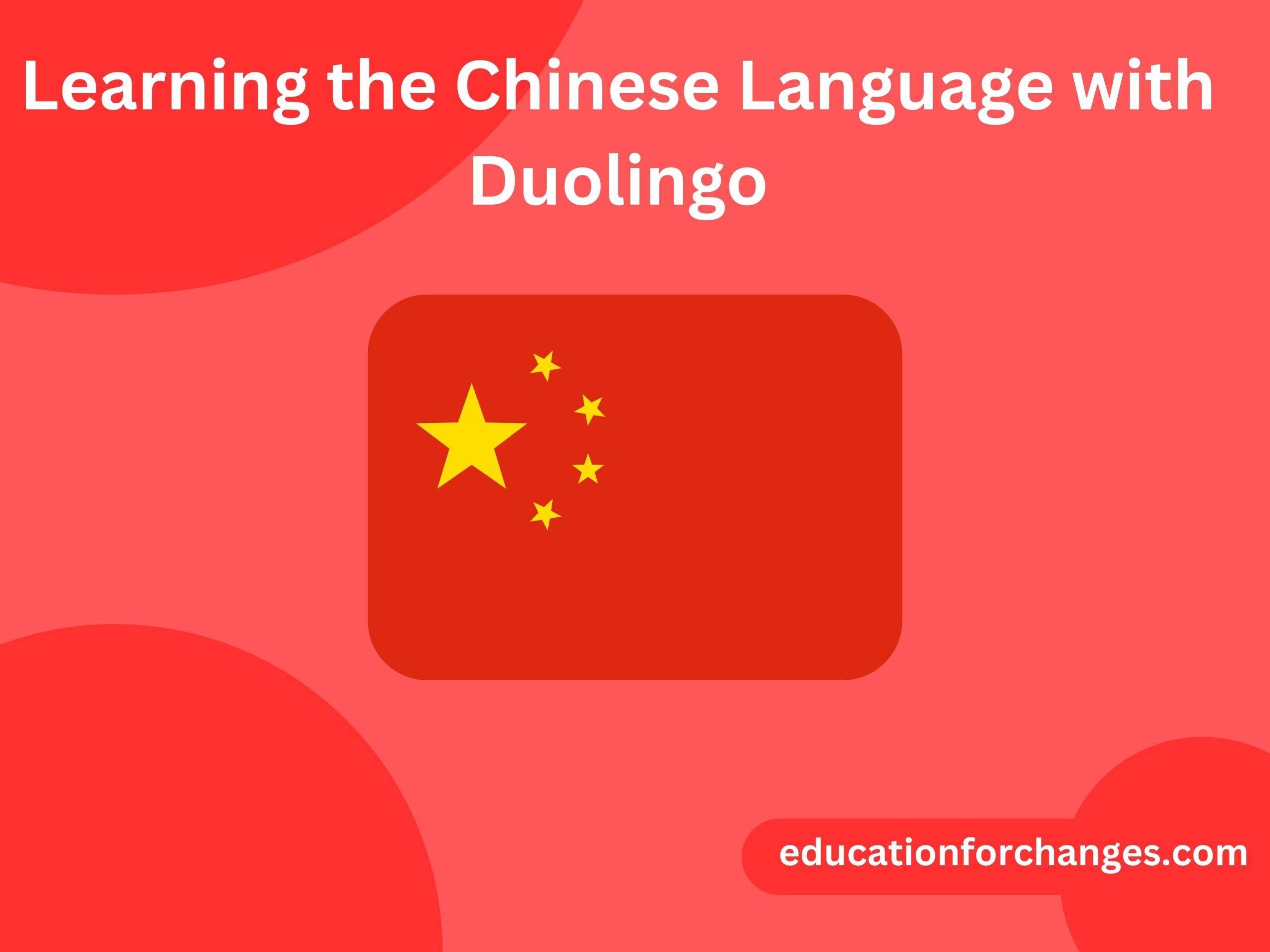 Learning the Chinese Language with Duolingo